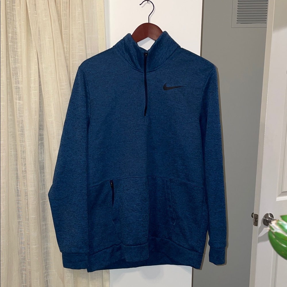 Nike Dark Blue Quarter-Zip Sweatshirt